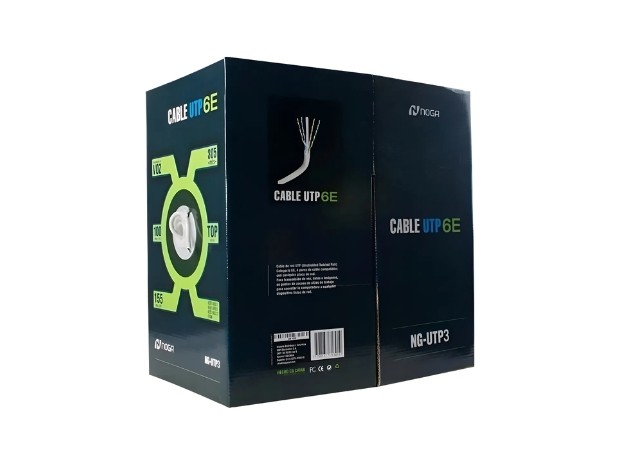 &uu ROLLO CABLE DE RED UTP NOGA CAT 6 100 MTS